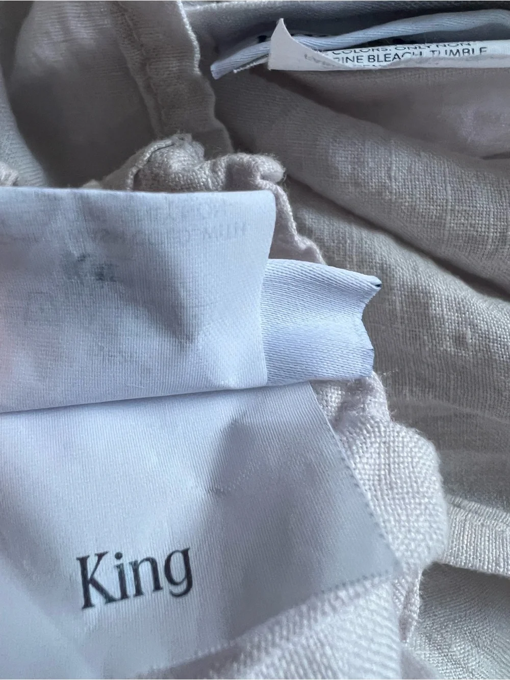 Brooklinen Linen Duvet SET King/Cali King with 2 Pillowcases Haze OG Colorway
